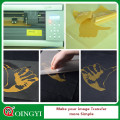 Qingyi venta caliente glitter transferencia de calor vinilo con tamaño de hoja